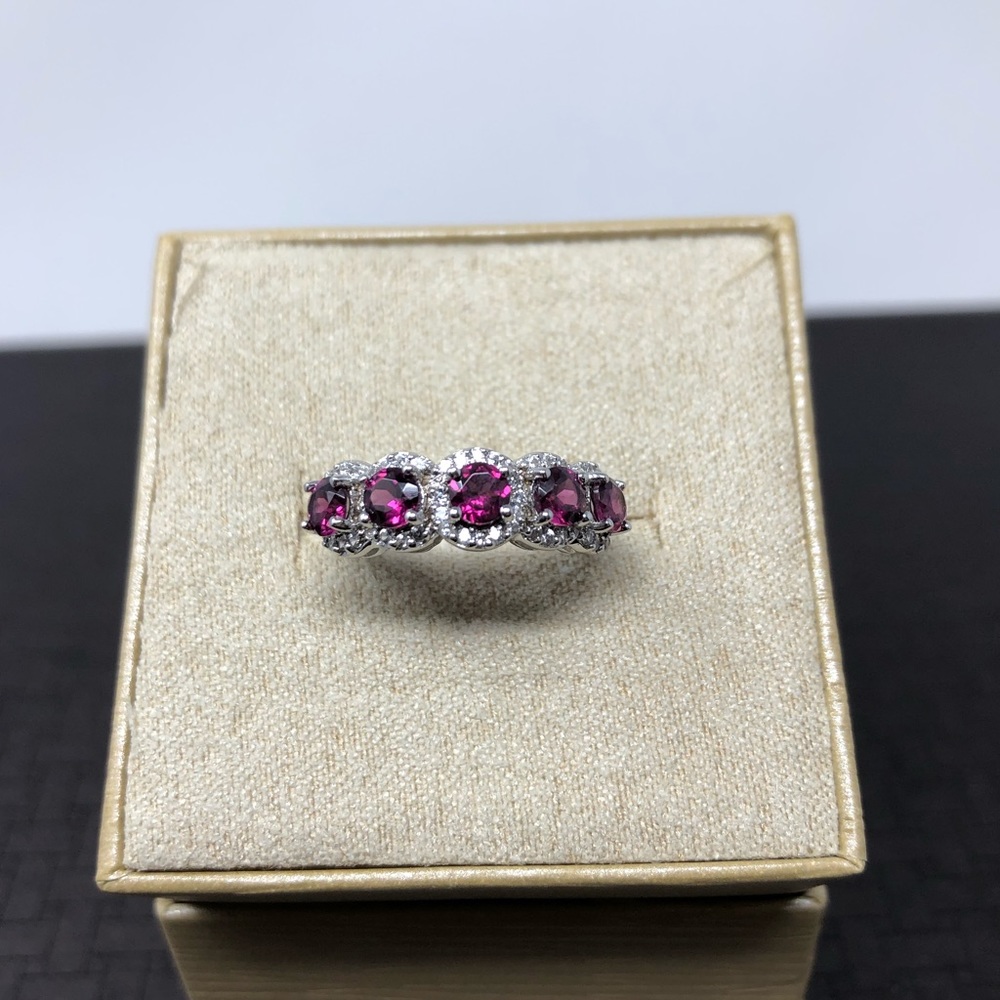 Sterling silver ring, with gemstone, size approx 5 - NWT - Picture 5 of 12